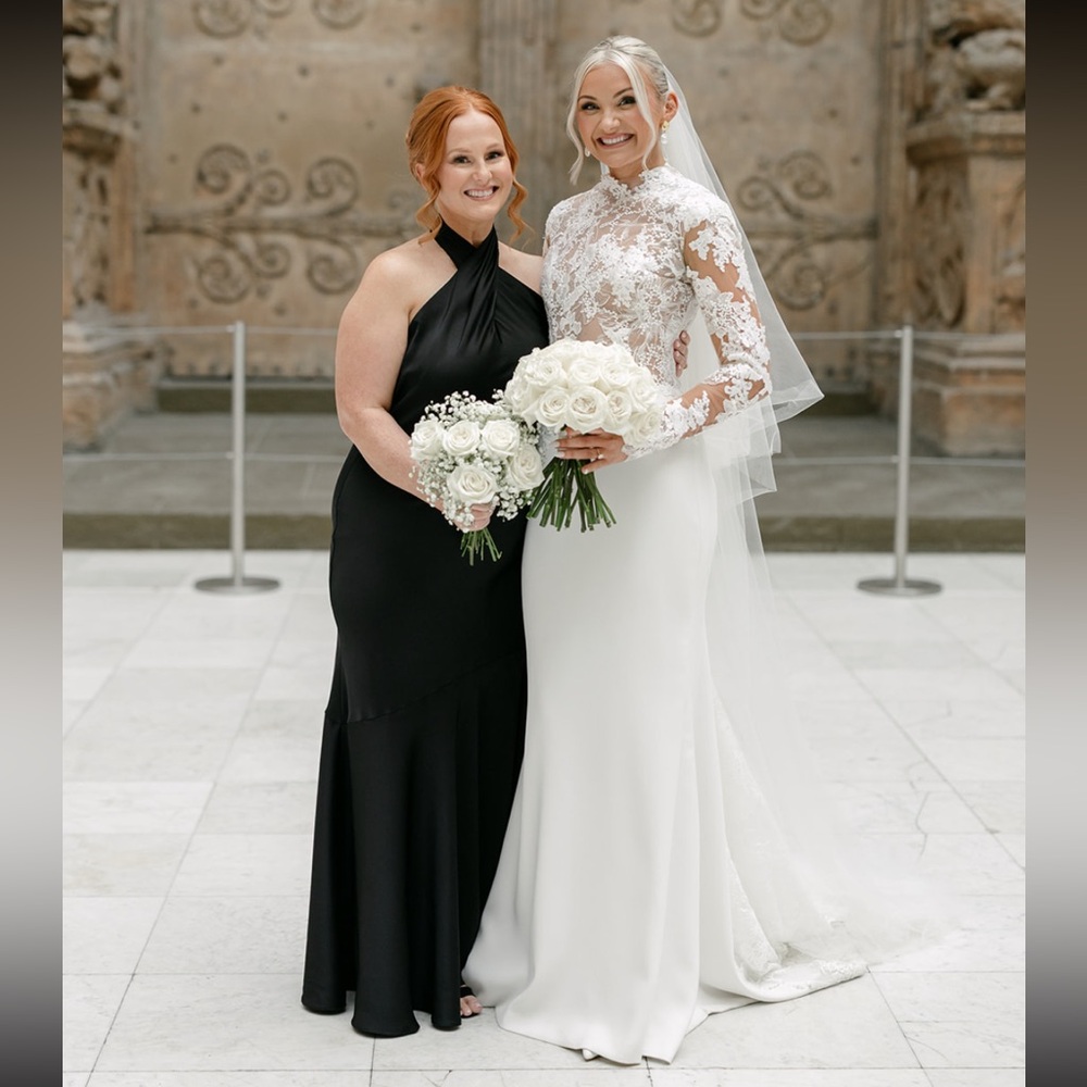 Birdy Grey Black Satin Bridesmaid Dress
